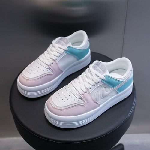 Women Casual Shoes 2021 Fashion Sports Ladies Vulcanized Sneakers Flats Running Tennis Basket White Female Footwear Platform