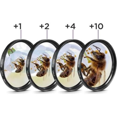 Camera Lens Close-UP Macro Filter 1 2 4 10 Macro Filter 40.5 49 52 55 58 62 67 72 77 82mm For Canon Nikon Sony Camera