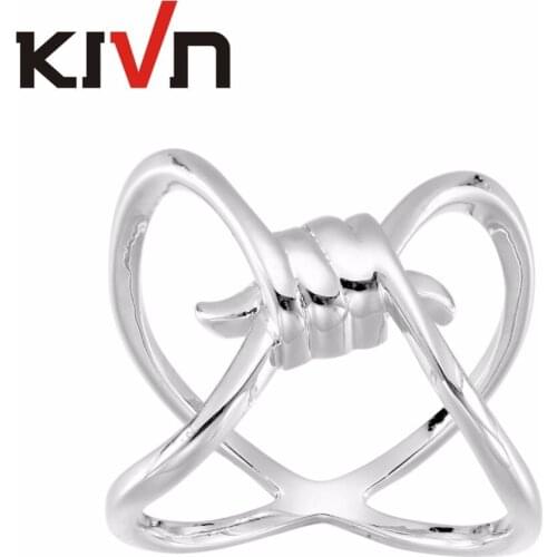 KIVN Fashion Jewelry Simple Elegant Smooth knot Plain Rings for Women Mothers Day Birthday Christmas Gifts