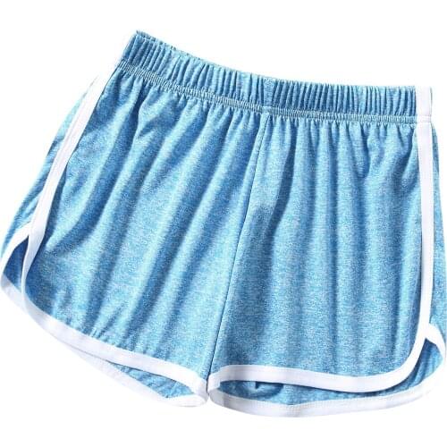 Fashion Women Shorts Lady Summer Sport Shorts Beach Solid Color Trousers Wide Sweatpants Clothes Shorts Women Clothing 2021