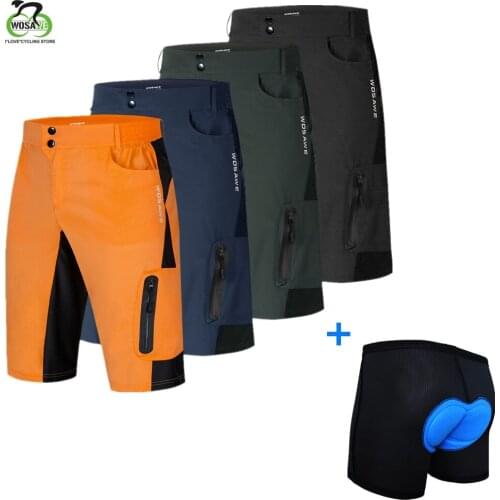 Mens Cycling Shorts Padded Underwear Loose Fit Breathable Bicycle Short Outdoor Sports MTB Riding Road Mountain Bike Shorts