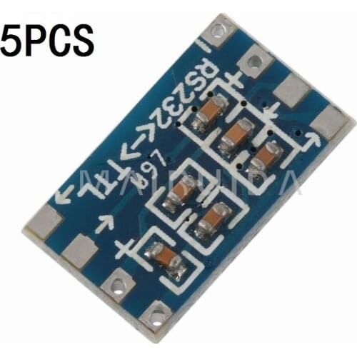 New 5pcs Mini RS232 To TTL MAX3232 Converter Adaptor Module Serial Port Board high quality
