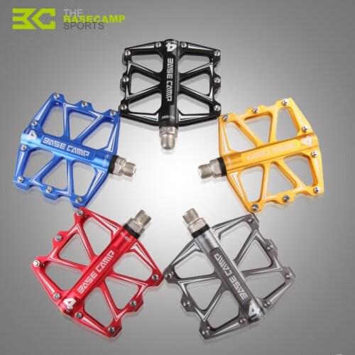 BaseCamp MTB Pedal Mountain Bicycle Road Bike Pedal Slip-resistant Ultra-light Aluminum Alloy 4 Ball Bearing Cycling Pedals