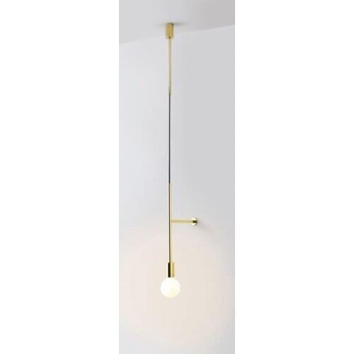 Nordic Style Golden Simple Wall Lamp The Study Bedroom Bedside Led Creative Modern Personality Line Exhibition hall Art