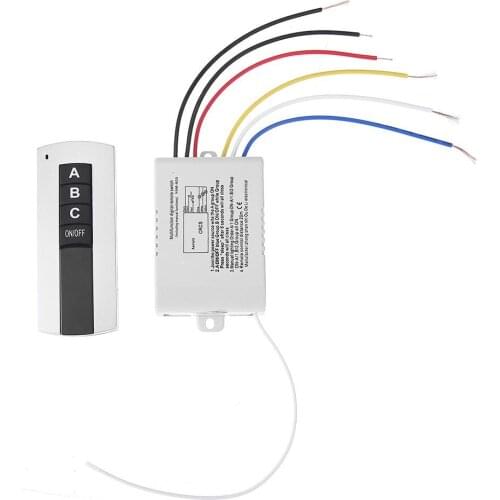 220V 3 Channel Wireless Digital Remote Control Switch for Lamp Light Remote Control Switch Receiver Transmitter for Light Lamp