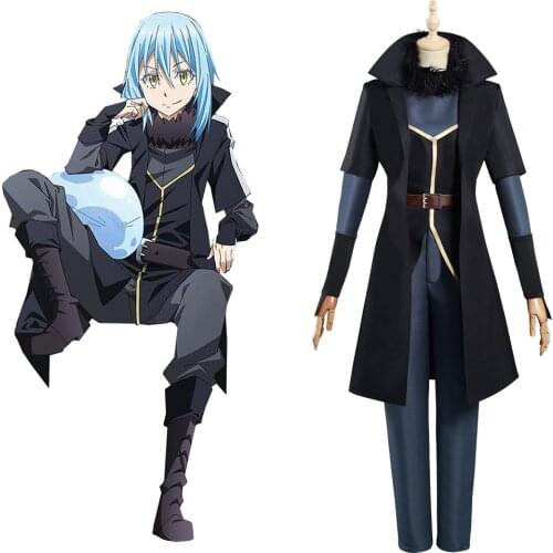 That Time I Got Reincarnated as a Slime Rimuru Tempest Cosplay Costume Jumpsuit Coat Pants Outfits Halloween Carnival Suit
