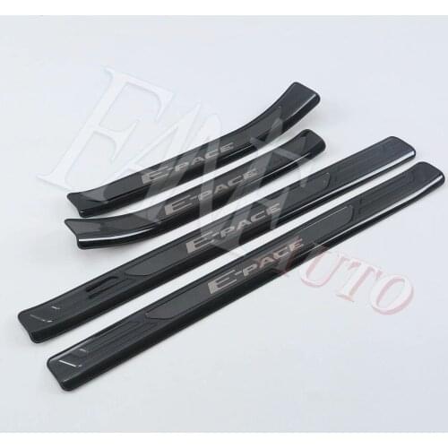 Stainless Steel Inner Outer Door Sill Scuff Plate Guard Sills Protector Trim For Jaguar E-PACE 2018 2019 2020