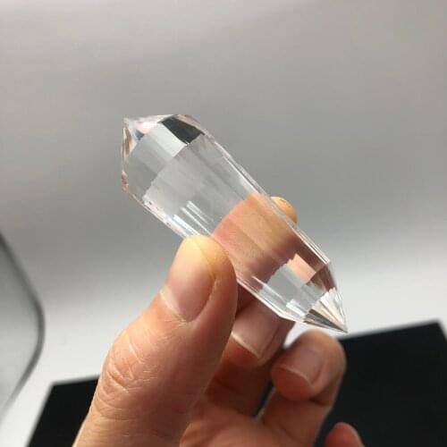 Hight Quality Vogel Style Quartz Crystal Wand 24 Sided Double Point Wand Inspired Spiritual Reiki Healing Crystal