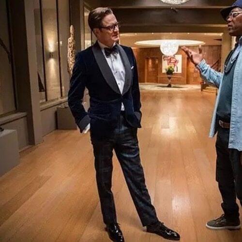 High Quality One Button Groomsmen Shawl Lapel Groom Tuxedos Men Suits Wedding/Prom Best Man Blazer ( Jacket+Pants+Tie) A92