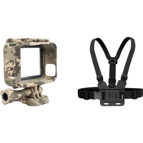 Protective Housing Case for GoPro Hero 5 with Chest Body Strap Mount Belt Holder for Dji Osmo Action Camera Gopro Hero