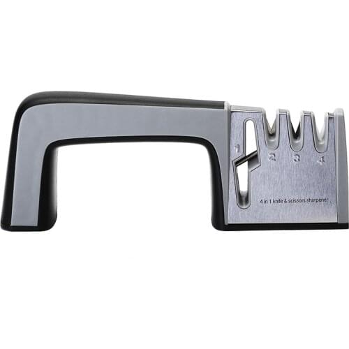 1Pcs 4 In1 Knife&Scissors Sharpener Manual Fast Household Utensils Cooking Sup-Quality Kitchen Gadgets Multifunction 23*7.5*4cm