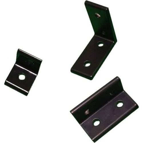 1PC 2020 2040 3030 L Shape Black Corner Brackets Fitting Angle Aluminum Connector for Aluminium Profile