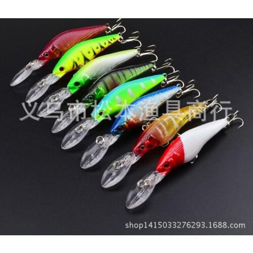 160pcs/lot 3.5" 9cm classic bait lures hard bait 0.23OZ 6.6g plastic lures hard bait lures Minnow with Hooks dw-1042