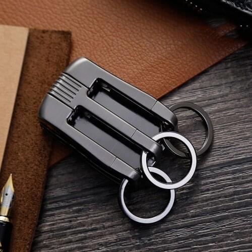 3 loops waist hanging keychain through belt high quality car key chain key holder sleutelhanger llaveros hombre free shipping
