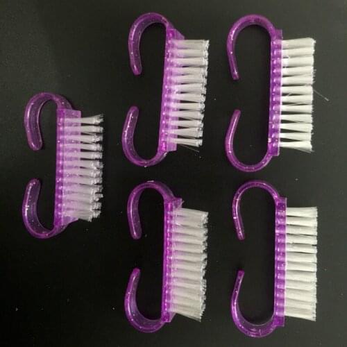 5pcs mini nail art dust brush trendy plastic cleaning Manicure Pedicure Remove powder brush Tools for Polish Gel Accessories