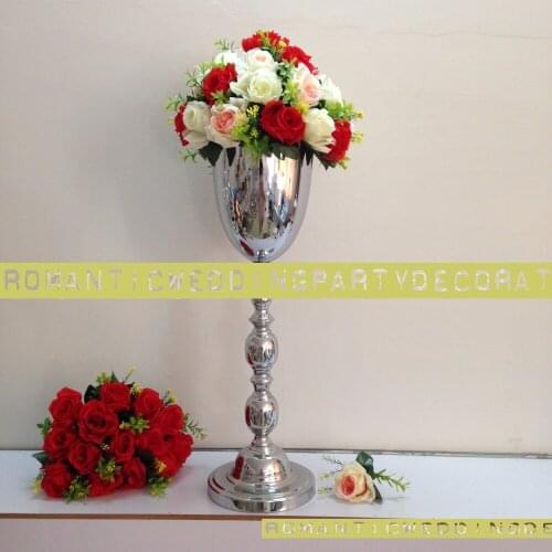 53cm / 65cm Silver Wedding Flower vase Bling Table centerpiece Sparkling Road Leads Wedding Decoration 10PCS/LOT -Big STYLE