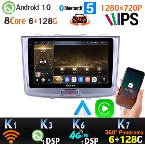 6+128G 1280*720 Radio GPS Android 10 For Great Wall Hover Haval H6 2016-2018 4G LTE WiFi SPDIF 360 Panorama Camera auto CarPlay