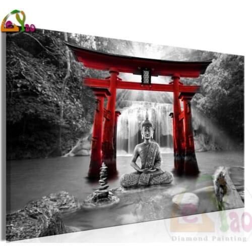 Buddha Smile Wide Red5d New Arrivals Diamond Painting Sea Ship Handmade Gift Diamond Embroidery Landscape Mosaic Home Decoration
