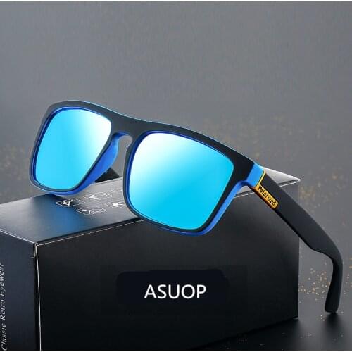 ASUOP 2020 new square polarized ladies sunglasses UV400 fashion mens glasses classic brand designer sports driving sunglasses