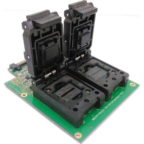 BGA316 to DIP48 clamshell test adapter with solution of SM2256K main controller for test SSD chips open Card