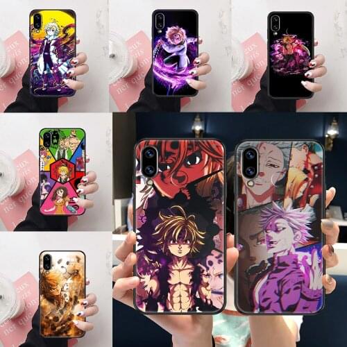 The Seven Deadly Sins Anime Phone Case For Huawei Honor 6A 7A 7C 8A 8X 8 9 9X 10 10i 20 Lite Pro black silicone hoesjes 3D shell