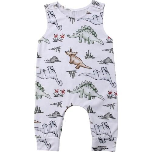 Pudcoco Babys Jumpsuits 6M-24M Cotton Newborn Baby Boy Girl Dinosaur Romper Jumpsuit Clothes Outfits