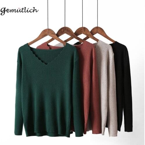 Женские пуловеры с V-образным вырезом Gemutlich China At AliExpress