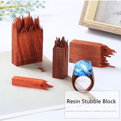 Mountain Broken Stubble Wood Block Crystal Epoxy Ring Resin Silicone Mold Jewelry DIY Material AB Resin Star Glue Pendant Mold