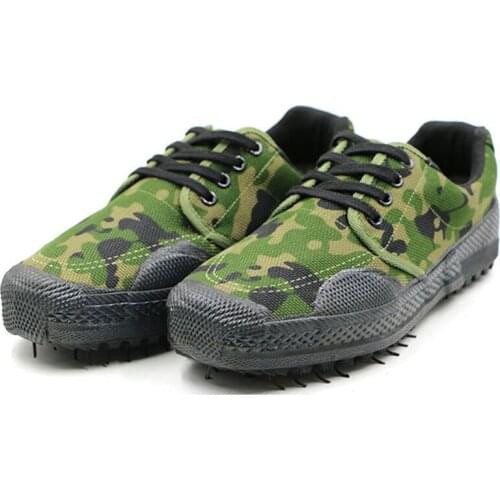 Mens Fashion Casual Shoes Mens Camouflage Training Shoes Tide Male Students Military Training Site Labor Insurance Shoes