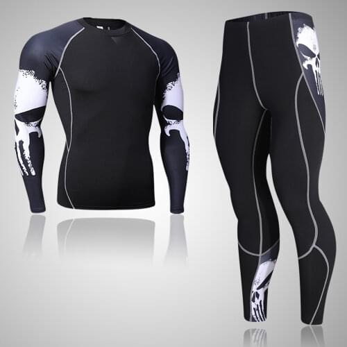 Men Skiing Underwear Set Winter Indoor Activities Quick Dry Sports Underwear Ski Clothing Gym Running Fitness Suit