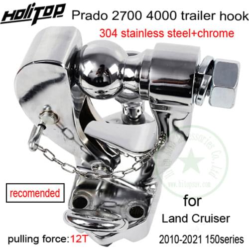 Trailer hook hitch tow bar for Toyota Land Cruiser Prado 150 series 2700 4000,2010-2020,guarantee quality,real purified 304 stee