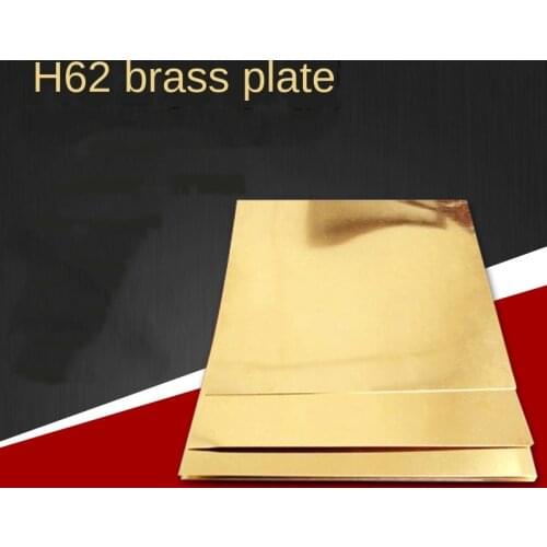 Brass Sheet 0.8x100x100mm Plate of CuZn40 2.036 CW509N C28000 C3712 H62 Cu Customized Size CNC Frame Model Mould DIY Contruction