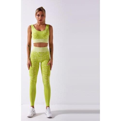 Hot Sale Women Push Up Nylon Ly cra Seamless Custom Logo Sport Yoga Bra Pants Womens Seamless Leggings