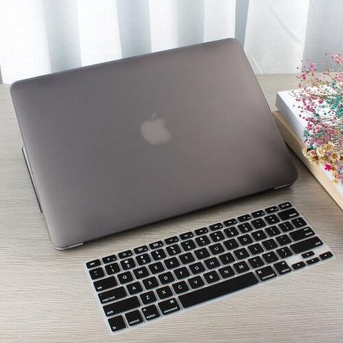 Frosted Surface Matte Hard Cover Case+Keyboard Cover For Apple Macbook Air 13 A1369 A1466 New 13 Touch Bar A2159 A1990 A1932
