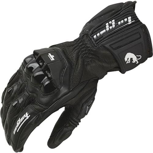 High quality Genuine Leather gloves mens luva moto motorcycle gloves AFS6 AFS10 AFS18 guantes rekawice motocyklowe