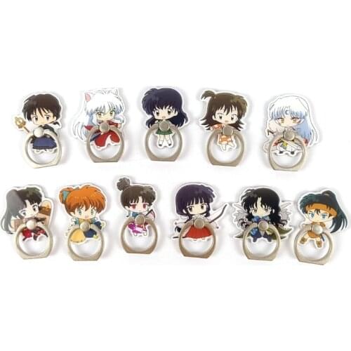 Inuyasha Man Keychain Acrylic Anime Key Chain Women Key Holder Cute Couples Keyring Higurashi Kagome Key Ring Wedding Llaveros