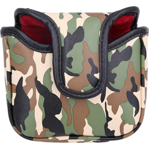 New-Golf Putter Head Cover PU Club Accessories Creative Pattern Putter Head Cover