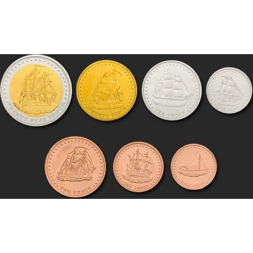 Stoltenhof Island Set 7pieces 2008 Genuine Original Coins 100% Real Issuing Collection Coins Unc