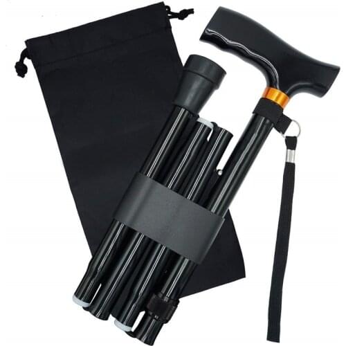 Walking Sticks Telescopic baton folding Walking cane Aluminum Alloy crutches Trekking cane Hiking Trekking Poles north pole