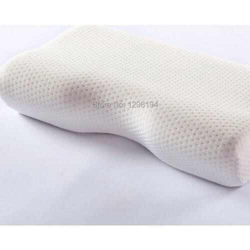 Neck Care Memory Foam Pillow Health Cervical Neck Protection Ergonomic Orthopedic Butterfly Shaped for Bedding Sleeping 50*30CM