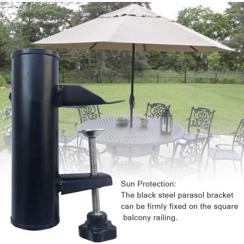 Portable Parasol Holder Accessories Umbrella Stand Fixed Clip For Beach Courtyard Balcony New
