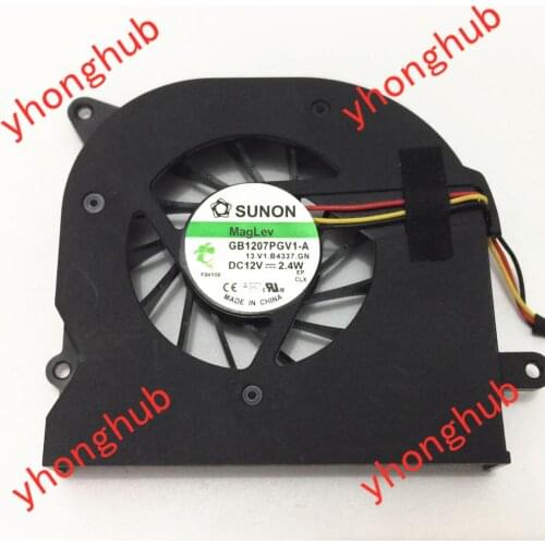 SUNON GB1207PGV1-A 13.V1.B4337.F.GN DC 12V 2.4W 3-wire Server Laptop Cooling Fan