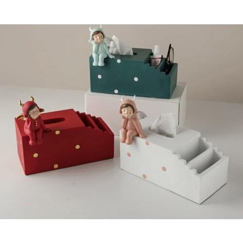 Коробка для салфеток Light Luxury Style Creative Multifunctional Napkin Box Household Living Room Tea Table Place Storage Boxes