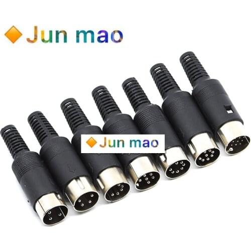 Large keyboard s terminal 4P core connector large DIN 4-core mouse PS2 male plug mdc4 567 8p / pin