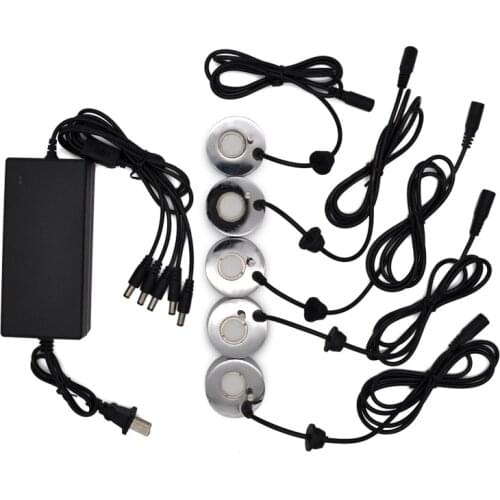 SANQ Mist Maker Fogger Ultrasonic Humidifier with 5Pcs Atomizing Heads Water Fountain Fog Atomizer Air Humidifier US Plug