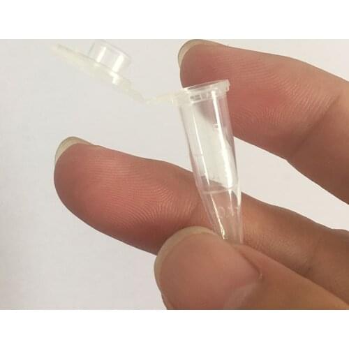 100PCS 0.5ml PCR Transparent Clear Test Tube With Cap Centrifuge Vial Snap Cap Container Lab Supplies