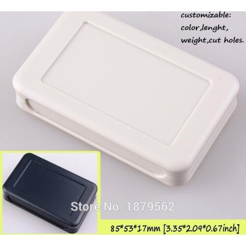 [2 colors] One pcs 85*53*17mm abs enclosure handheld plastic box for electronic project diy control case small PLC outlet box