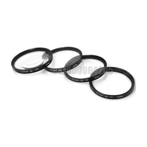 4 pcs 49mm Close up Macro +1 +2 +4 +10 SLR Lens Filter Kit Set For 49mm Lens filter Camera