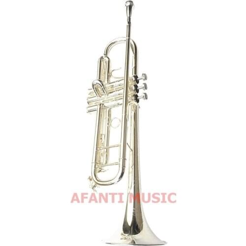 Afanti Bb tone Brass Body Silver Plated Trumpet (ATP-142)