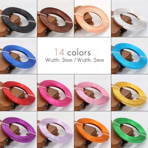 5 Meters Anadized Aluminum Wire Versatile Painted Aluminium Metal Wire Diy String For Bracelet Necklace Jewelry Making Supplies